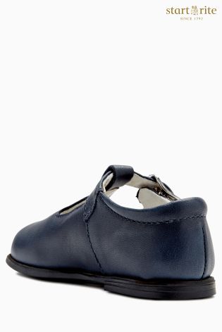 Navy Start-Rite First Walking Leather Atlantic Bubble Shoe